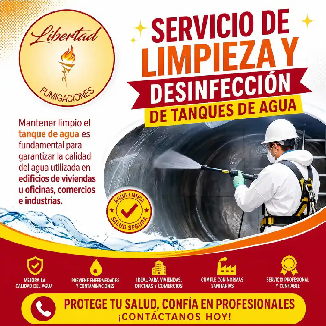 Servicio de Limpieza y Desinfección de Tanques de Agua